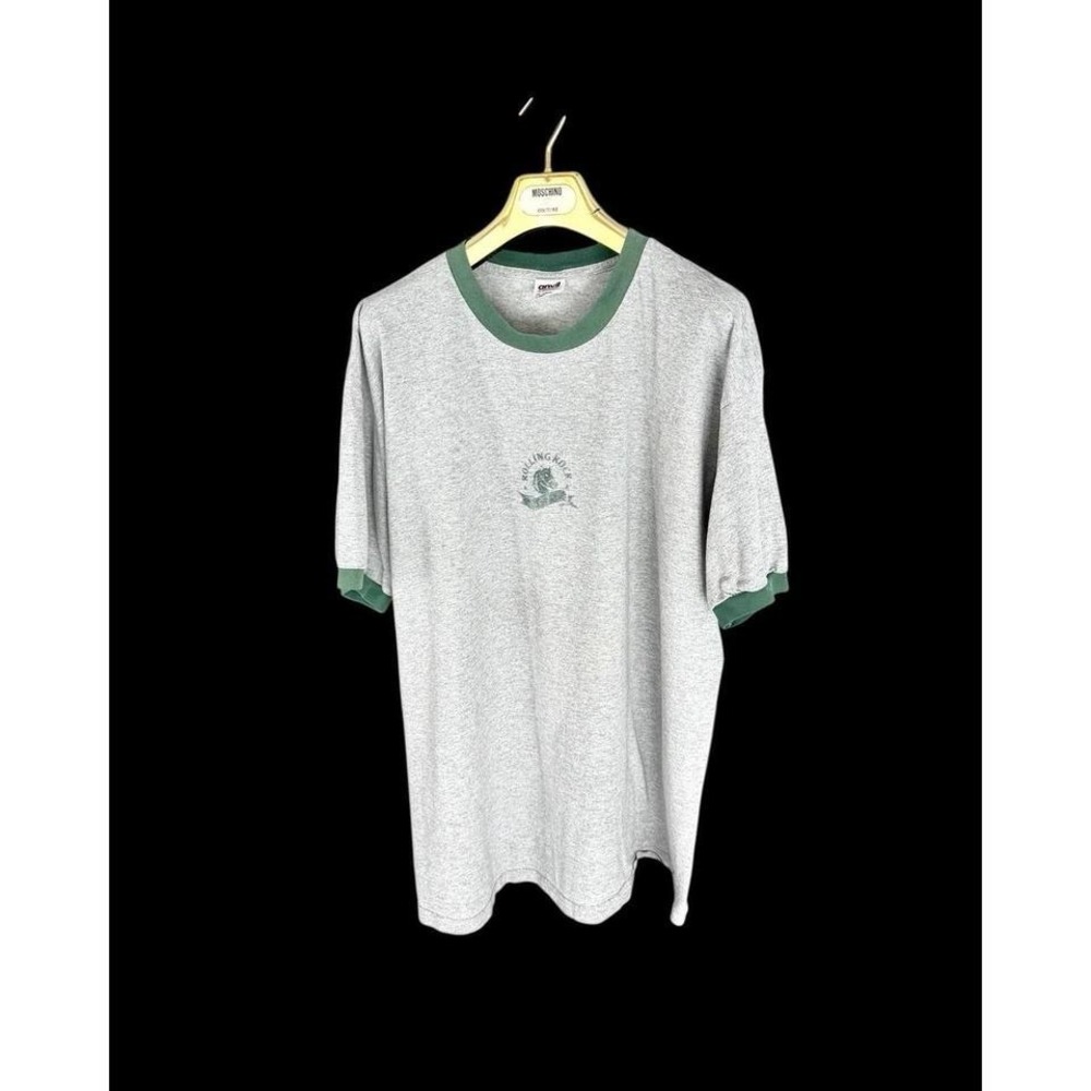 Rolling Rock Beer Ringer‎ T Shirt Logo Promo Vintage 1990s Mens XL USA Made